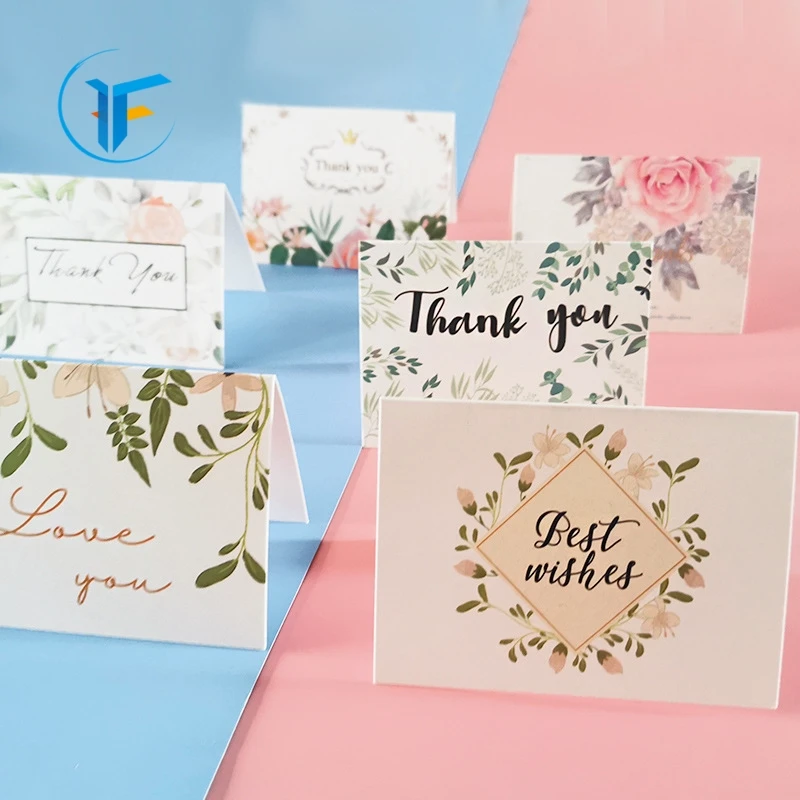 Art Paper Thank You Card For Business With Your Own Logo