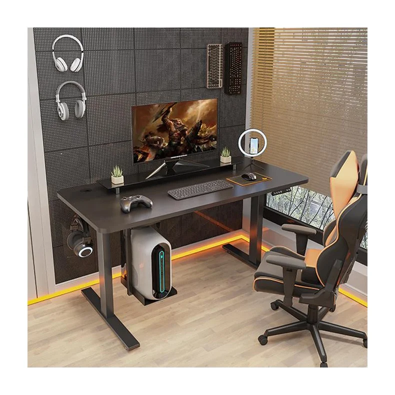 Electric Office Strong Desks Ergonomic Standing Frame Computer Gaming Home Motorized Workstation Adjustable Height Table