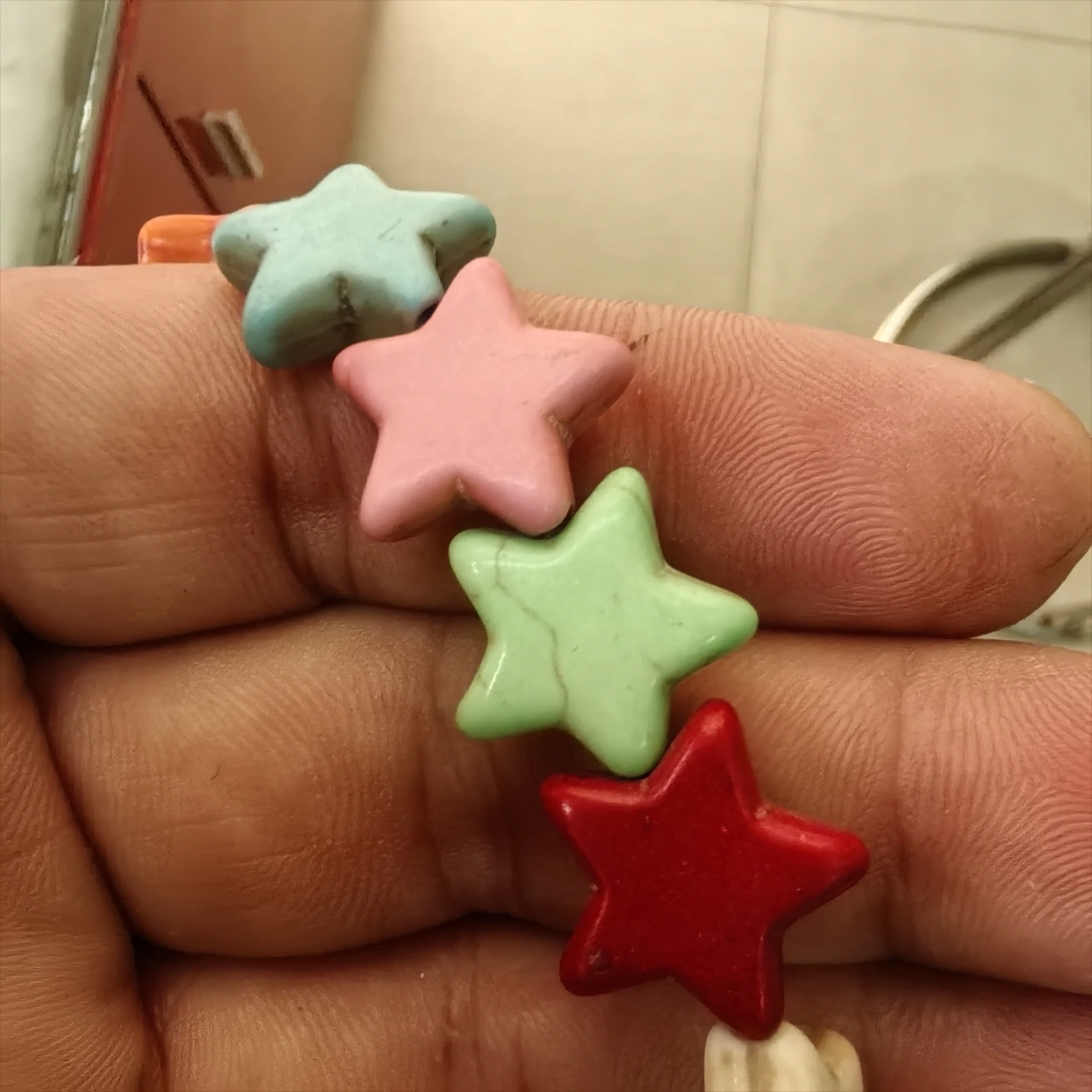 9*13mm, 12*18mm leaf white and blue natural gemstone turquoise beads