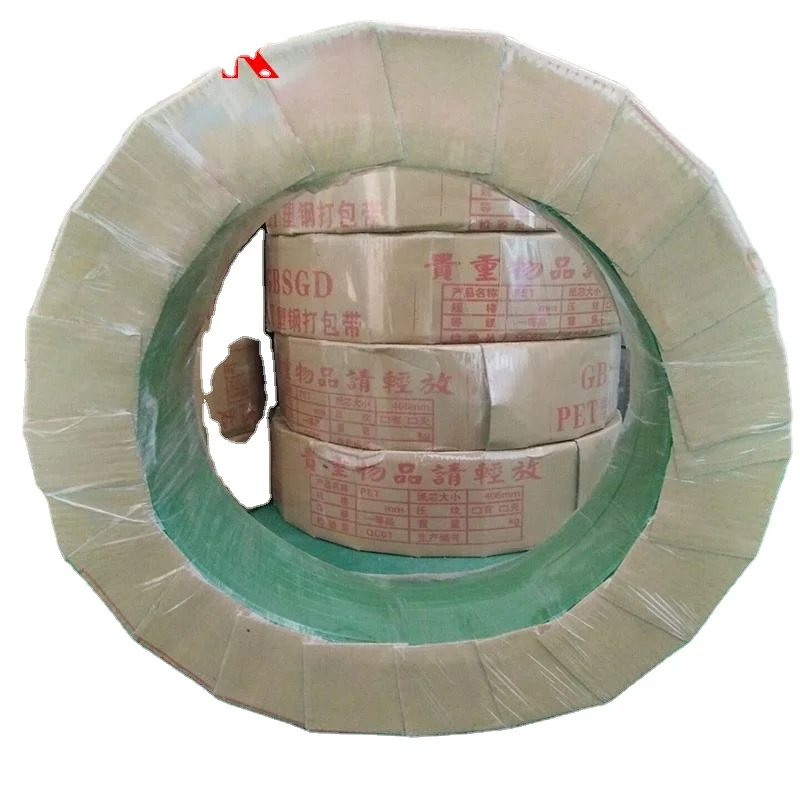 Strapping Tool Recyclable 16 19mm Polyester Polyethylene band Green PET Strap