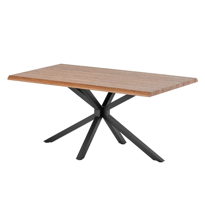 Home Living Room Solid Wood Edge Dining Table Dining Table Set