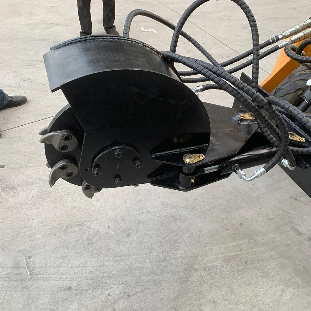 Skid Steer Attachments Swinging stump grinder Attachments For Mini Loader