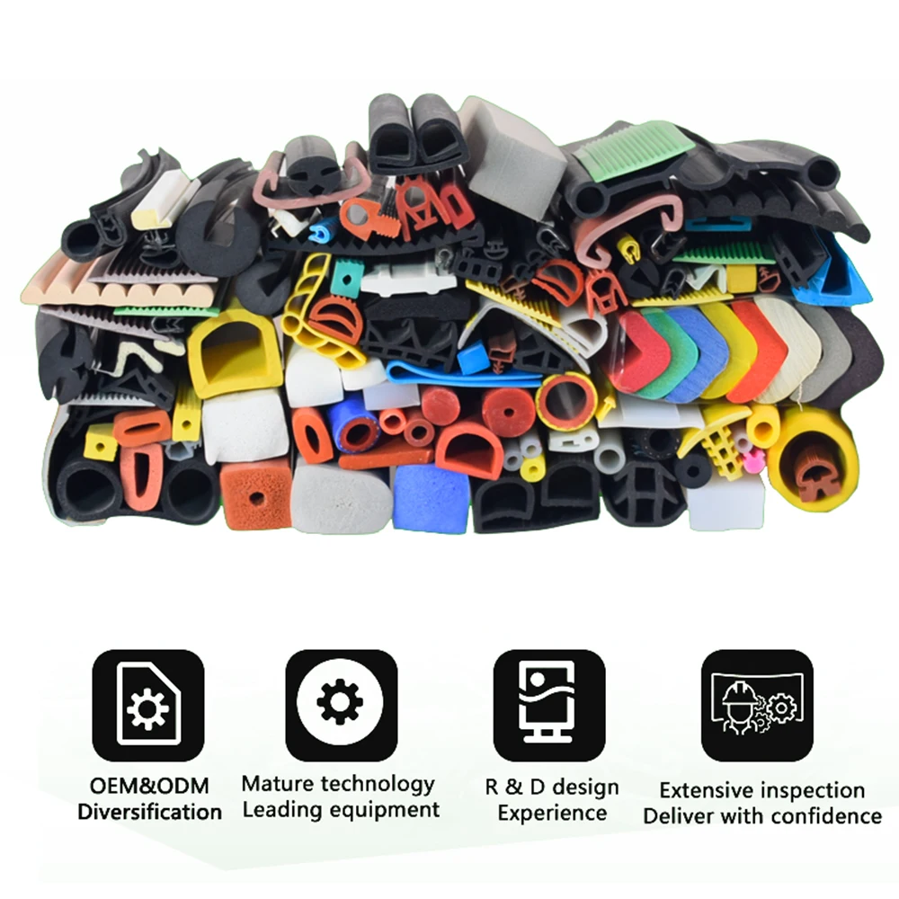 TPE PVC Silicone Rubber Seal Strip Door And Window Slot Type Seal Door Window Seal Strip