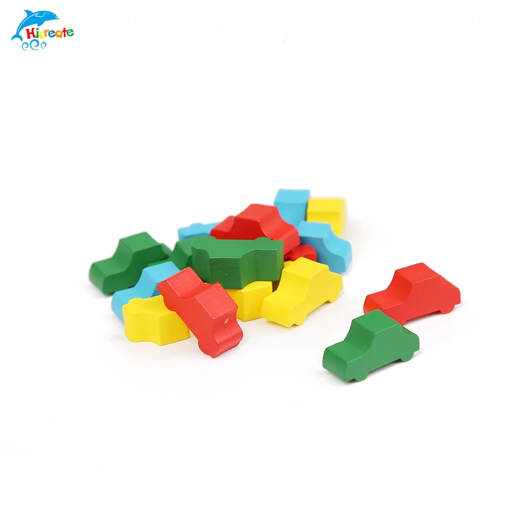 China suppliers high quality custom game piece card board wooden board game tokens pawns for board games