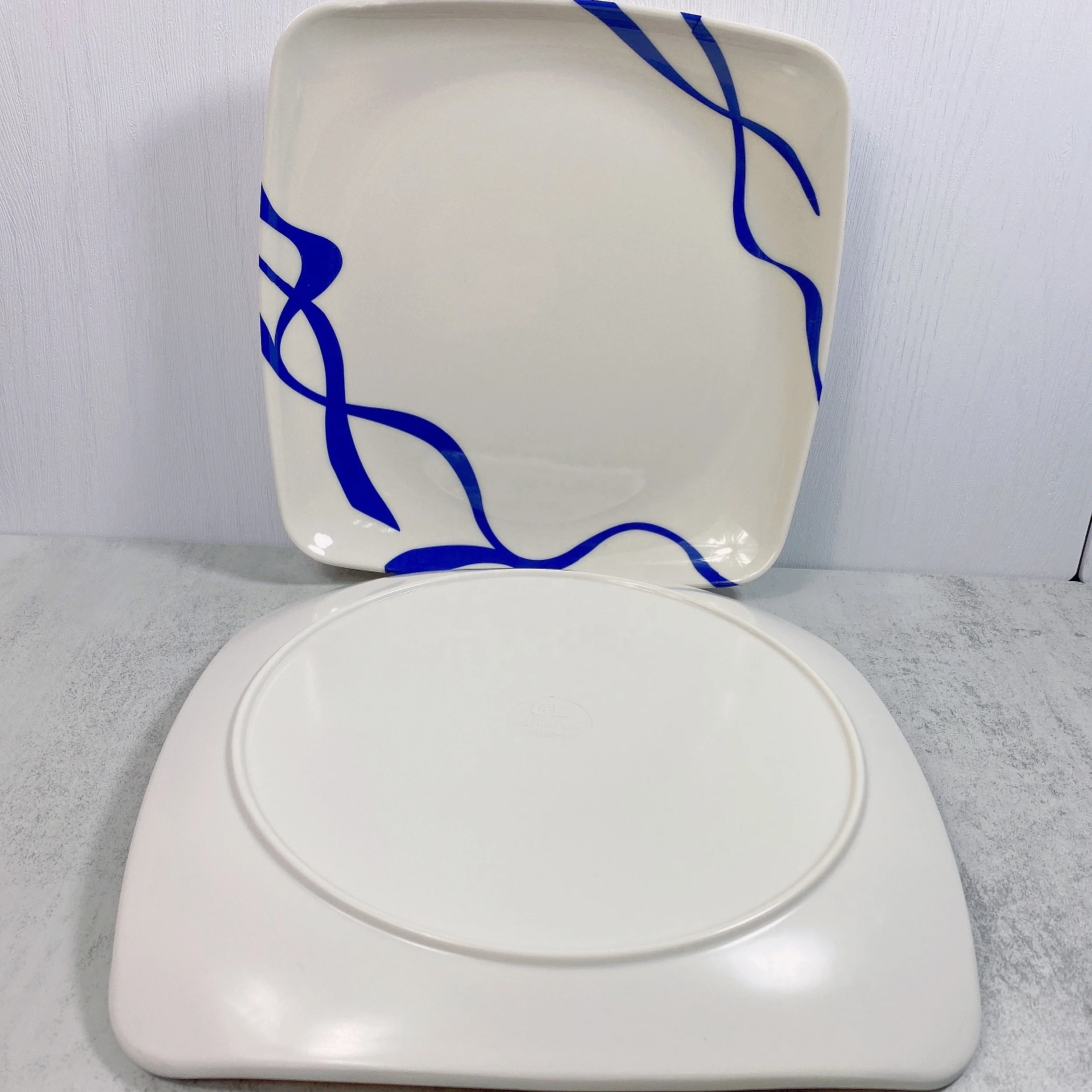 Wholesale  unbreakable customized melamine square food plates dish