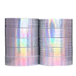 Laser Strips Polish Glitter Mix Colors Nail Art Transfer Nail Foil