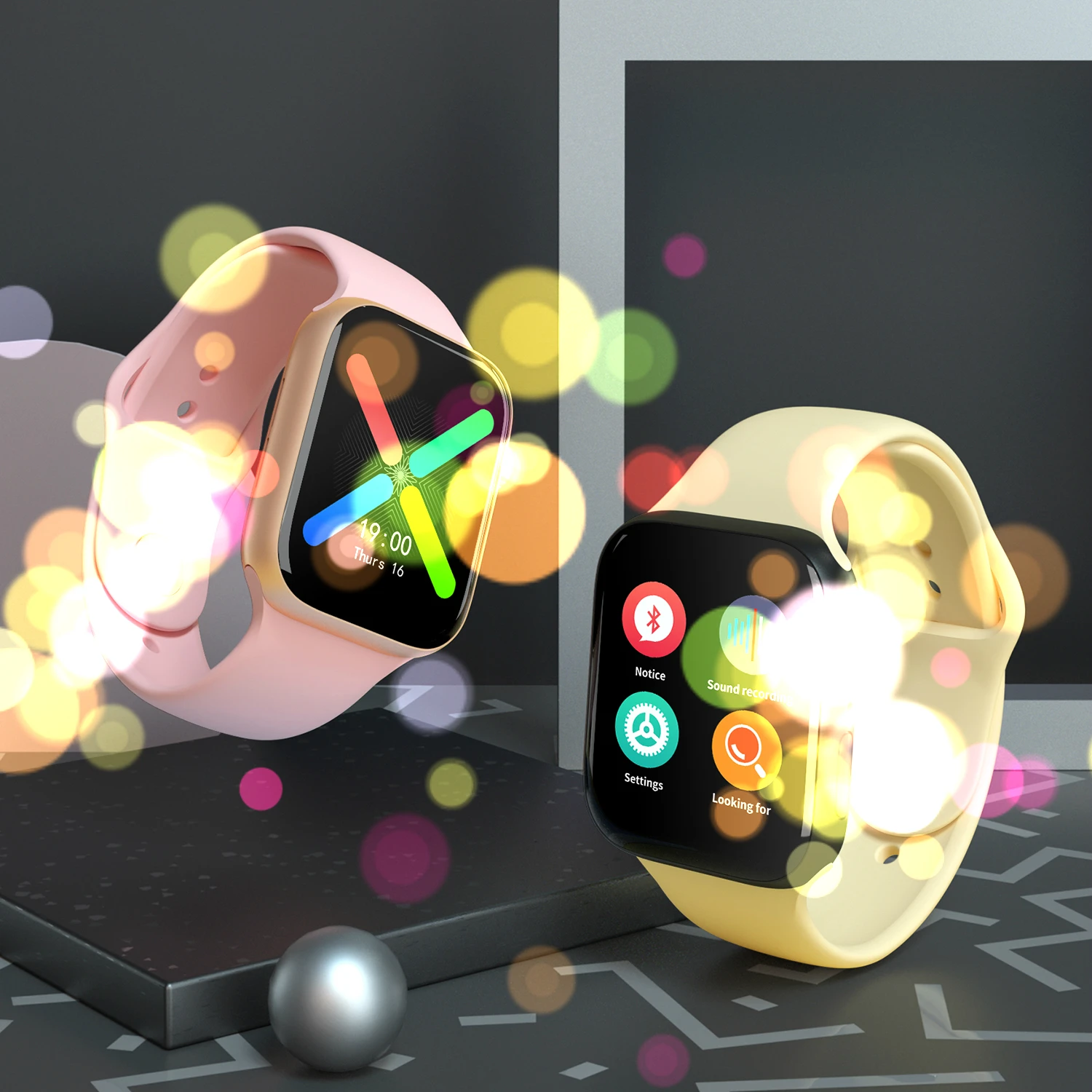 IP67 Waterproof Android  Mobile Phone Fashion Ladies Mens Relojes Inteligentes Bluetooth Smart Watch