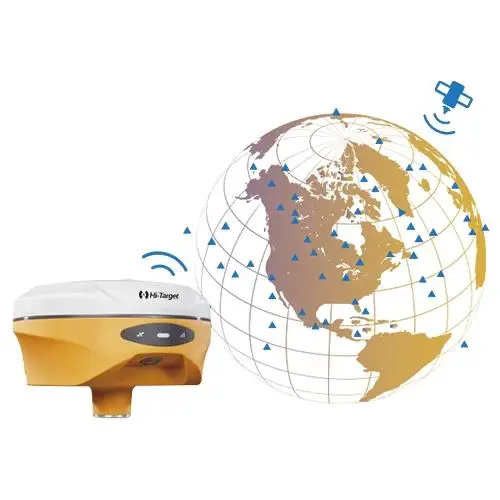Portable And Compact Gps Rtk Base And Rover Gnss Receiver Hi-Target V500 Rtk Surveying Instrument