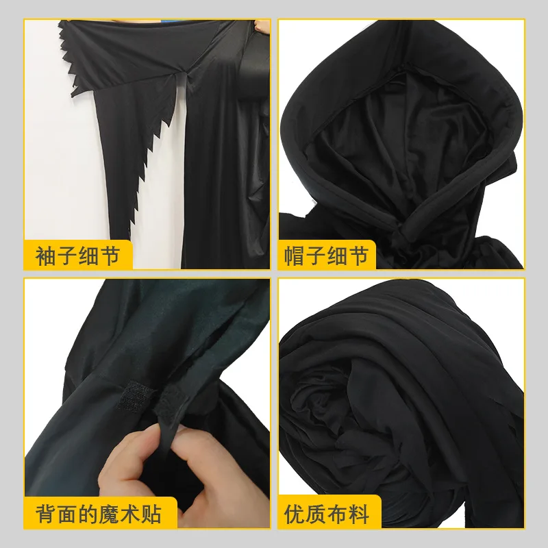 Custom adult scary halloween costumes skeleton ghost Adult masquerade horror costume show halloween adult couple costumes