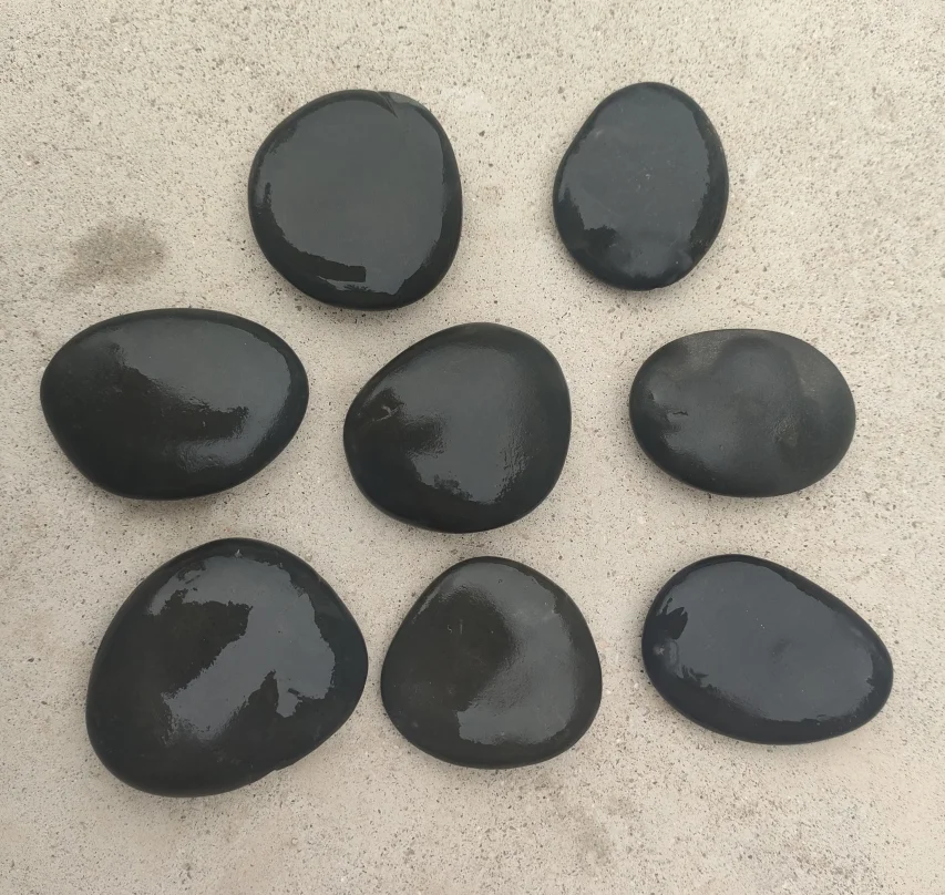 cheap decorative black basalt cobbles pebble and cobble stone gravel marble cobblestone mosaic for garden