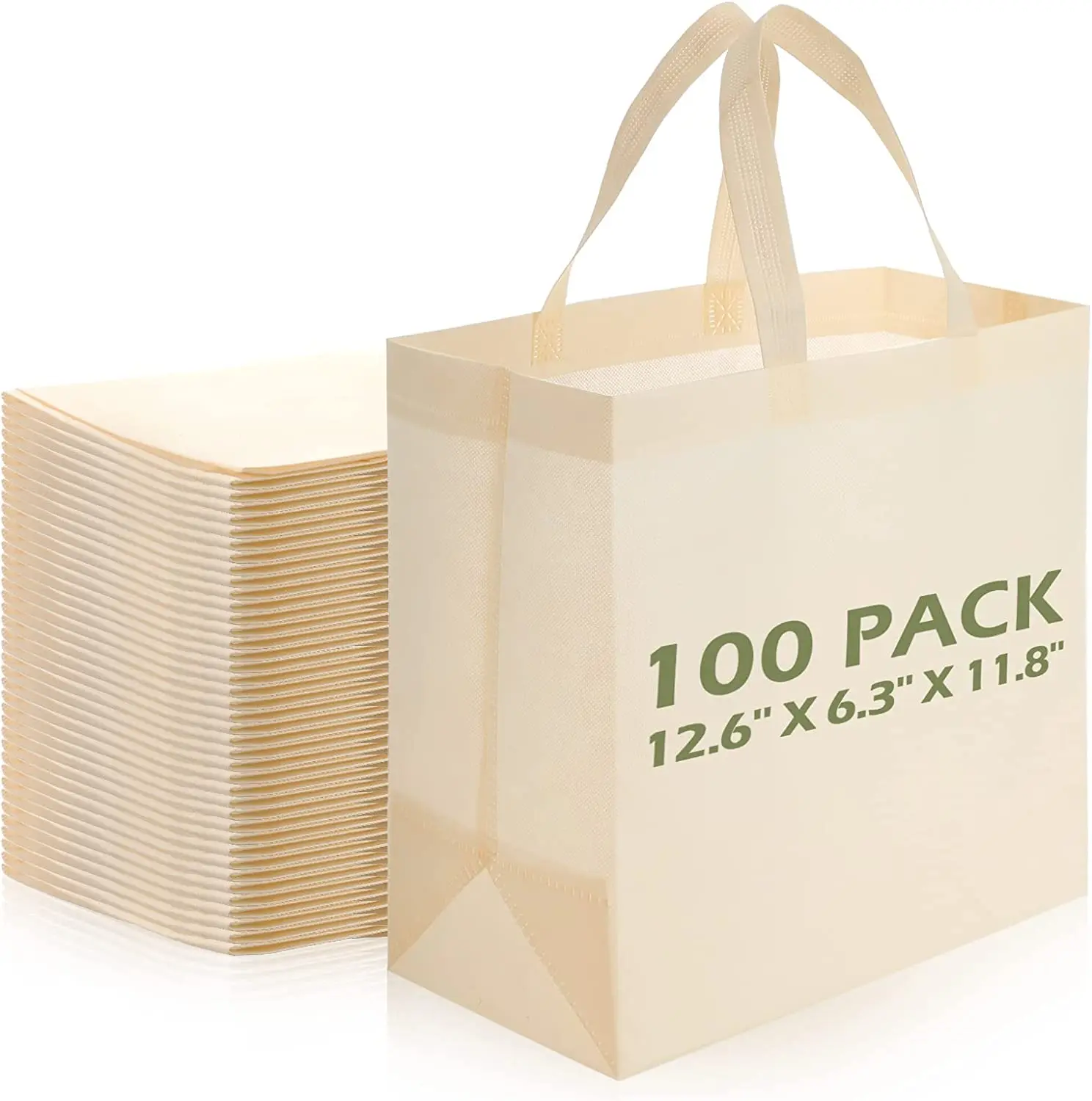 Custom Logo Printing Laminated Woven Polypropylene Tote Bag Reusable Non Woven Shopping Bag