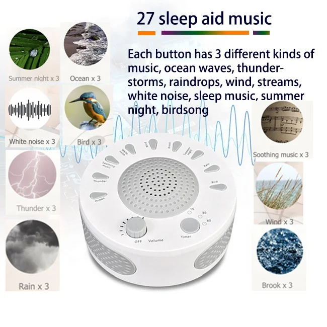 Customized White Noise Sleep Machine Sound, Customized Sounds and Logo Package