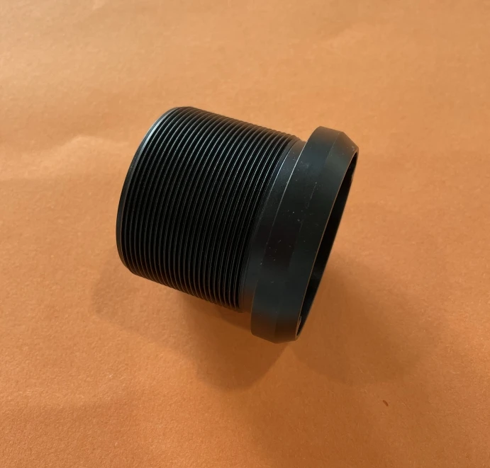 Custom CNC Turning Services CNC Turning Black Anodized Aluminum Camera Lens Cap