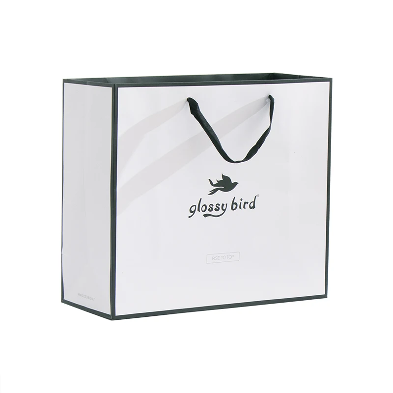 Kraft Personalized Recyclable Paper Bags With Your Own Logo Brown White Black Paper Shopping Bags For Gift