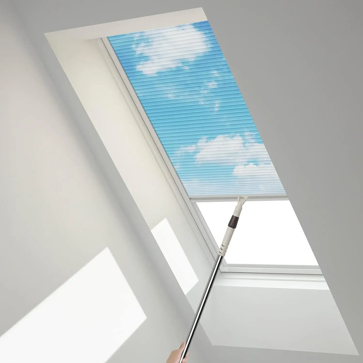 Insulation Honeycomb Canopy Aluminum Frame Honeycomb Curtain Blackout Roof Blinds In Sky Sunshade