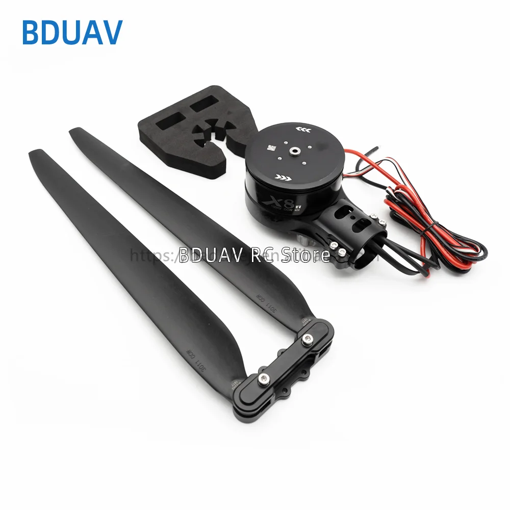 hobbywing 12S or 14S X8 integrated motor ESC power system 80A 3011 Blades propeller Combo agricultural spray UAV drone Power