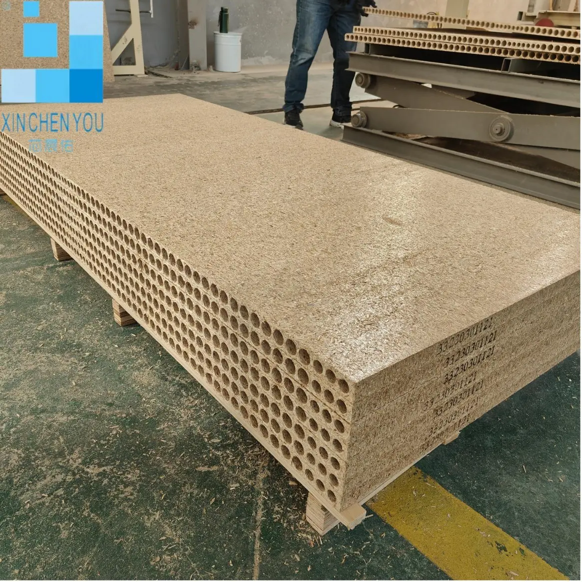 tubular particle board door  use 38mmx2090x1180mm hollow chipboard  particleboard tubular chipboard door core
