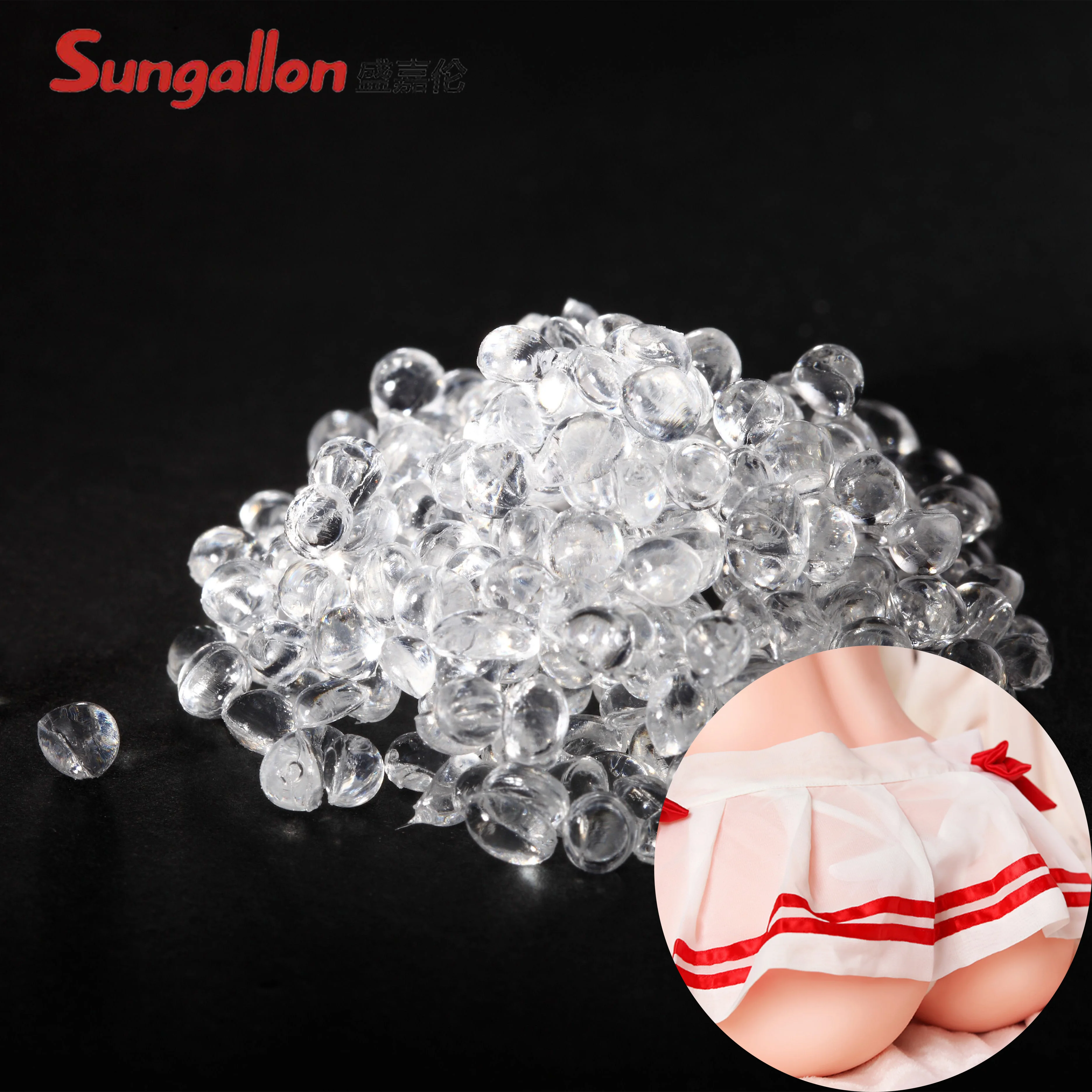 Adult Soft Sexy Hot Toy Raw Material Tpe Tpr Granules from Sungallon Skin-like Touch