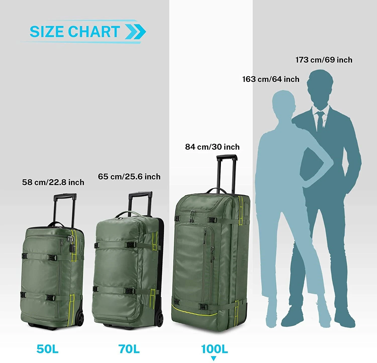 Wholesale Rolling Duffle Bag 100L waterproof trolley luggage travel bags Large Outdoor Training Sports Duffle Gym Bag for Unisex