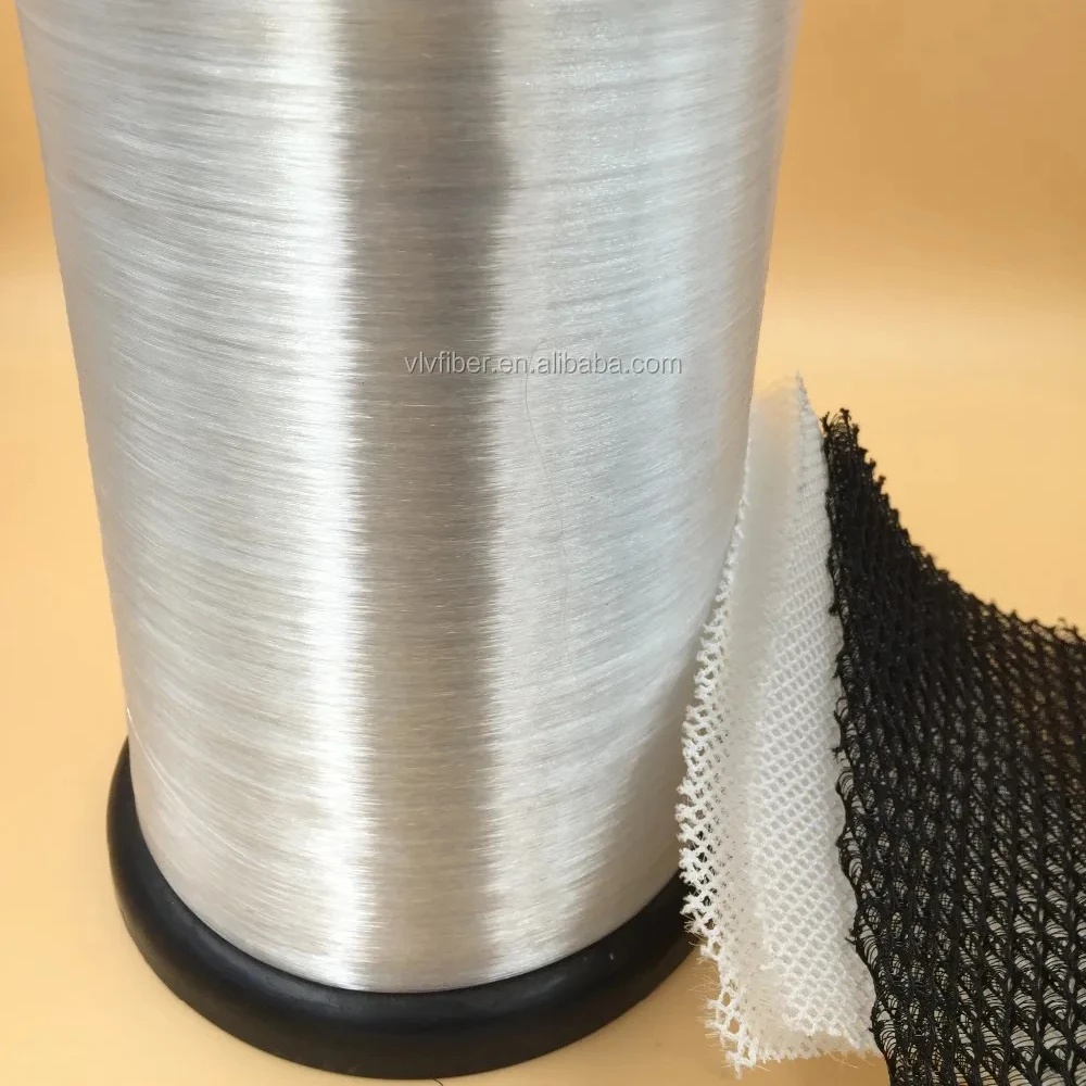 0.18MM 0.20MM 0.22mm Polyester Yarn Anti-fire Black Polyester Monofilament Yarn Expandable Knitted Sleeve Pet Braided Sleeve