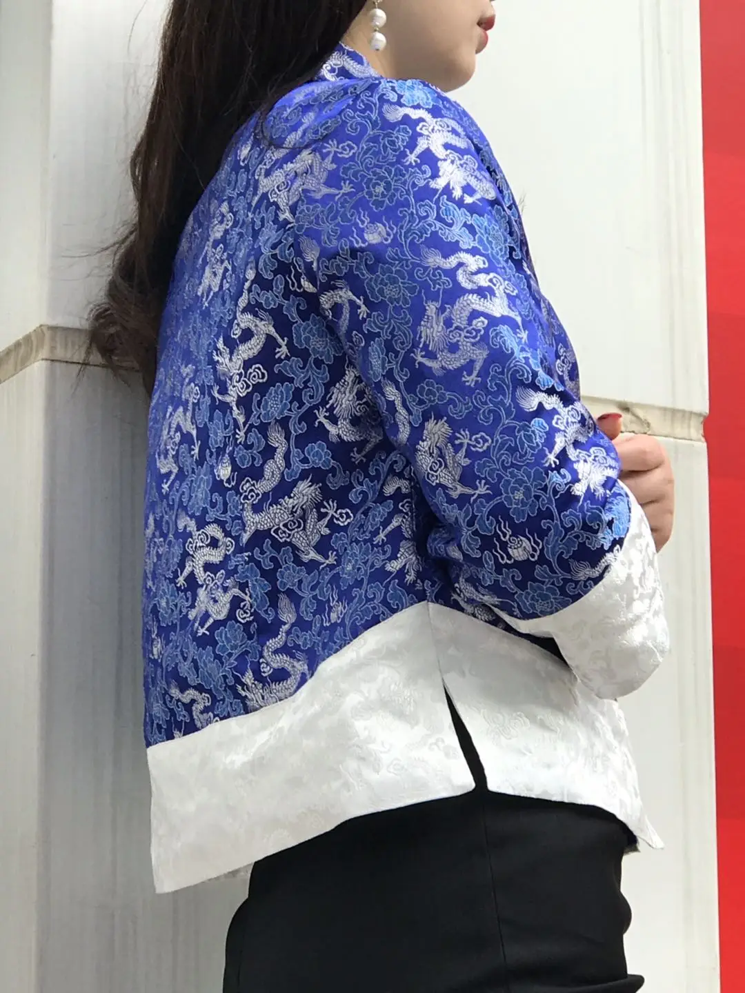 Chinese China Qipao tangzhuang Style Cheongsam tapestry satin zhijinduan ladies tangzhuang