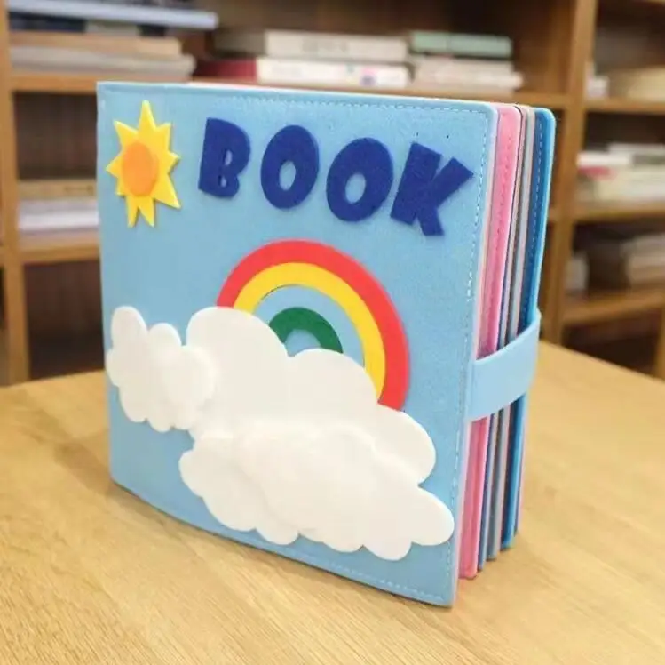 Preschool Storytelling Early Learning Interactive Play Kit Sensory Story Book 3D Montessori Toddlers Busy Board Busy Felt Books