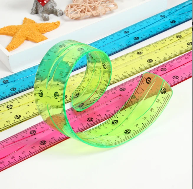 Рекламный подарок, мягкая пластиковая длинная Складная Гибкая линейка из ПВХ