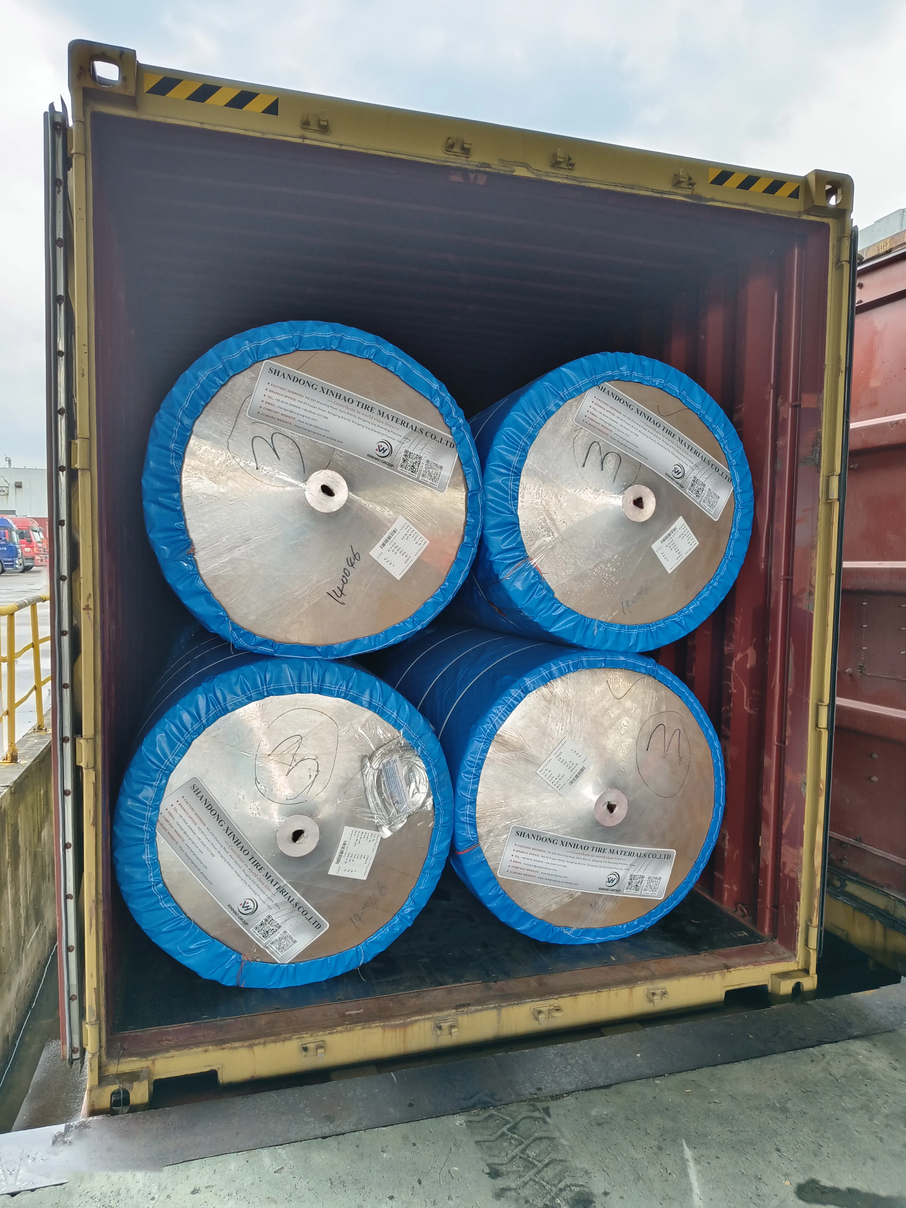 Structural Stability hmls polyester tire cord fabric  for tyre industry 1400D/2 1300D/2