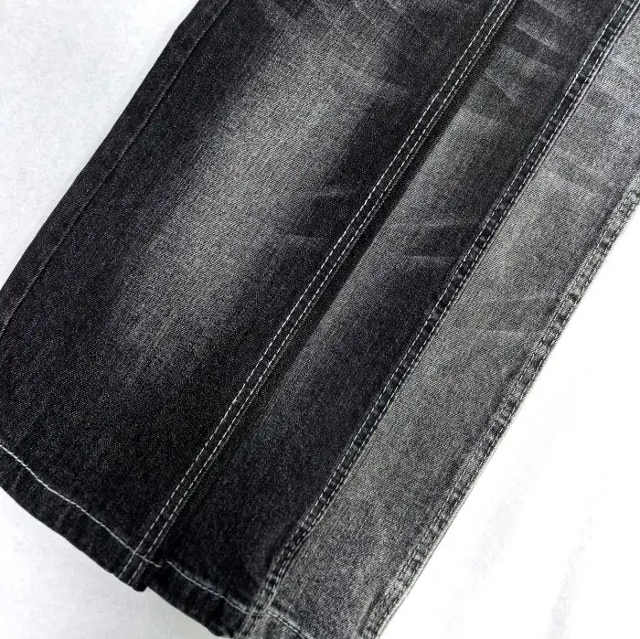 Спандекс стрейч черная джинсовая ткань 11 3 oz