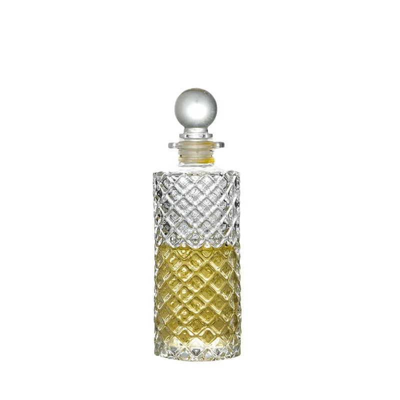 Bitter Bottle Donatello Cocktail Bitter Bottle Glass Wine Bottle with Gold Plated Dasher or Glass Beads Top