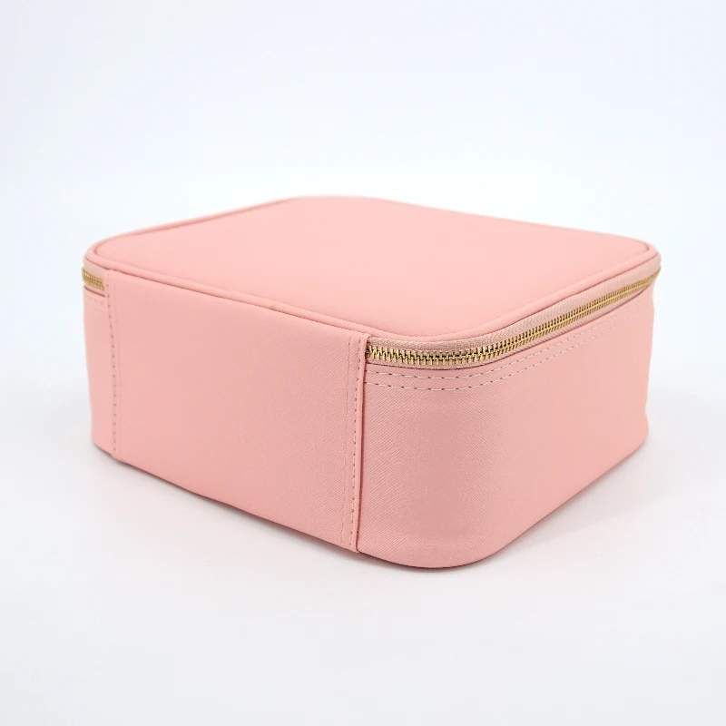 BSCI Factory Makeup LED Case Makeup Brush Holder With LED Mirror Cosmetic Tool Organizer Brush Bag