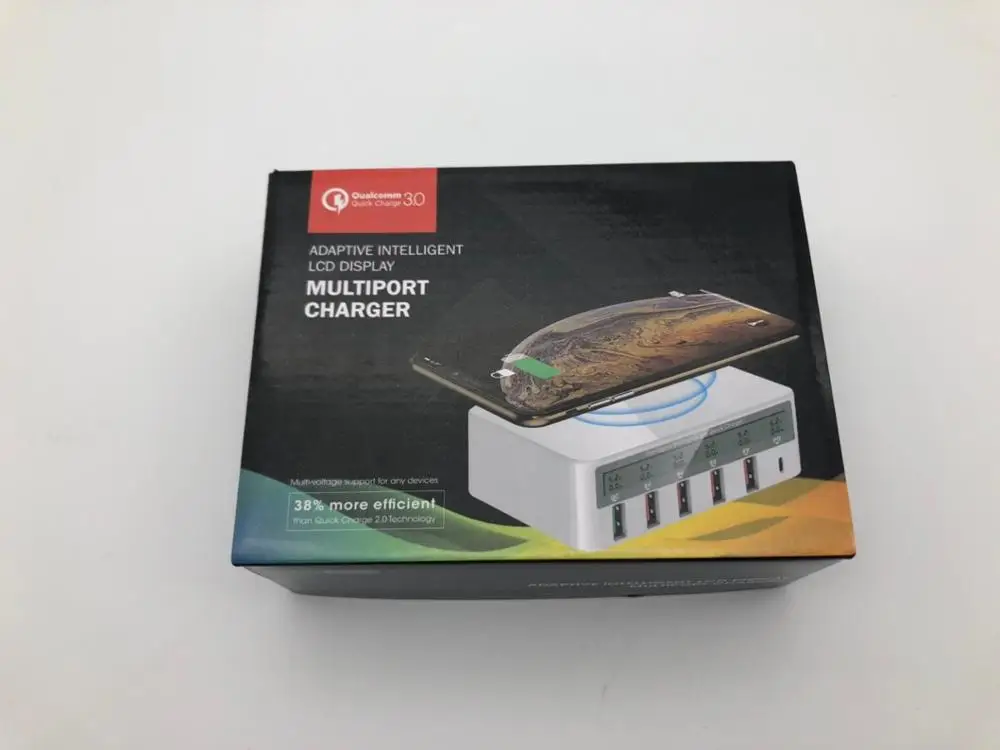  Многофункциональный умный зарядное устройство с 6 портами USB 18w2.4a Беспроводное для мобильного