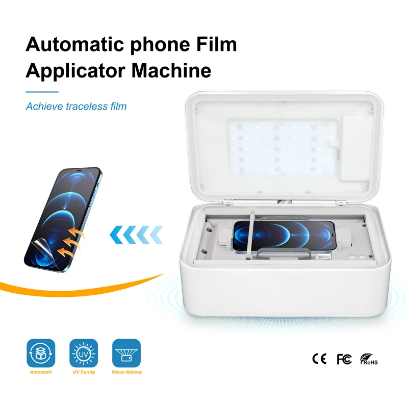 Hydrogel Screen Protector UV Light Vacuum Machine Mobile phone screen protective film automatic film placement machine