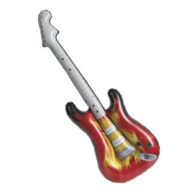 Inflatable Instruments Party Props Rock Star Toy Set Blow Up Guitars Inflatable Saxophone Bass Microphones Party Decorations