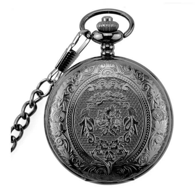 Mens And Womens Vintage Pocket Watch Classic Carved Flip Pocket Watch