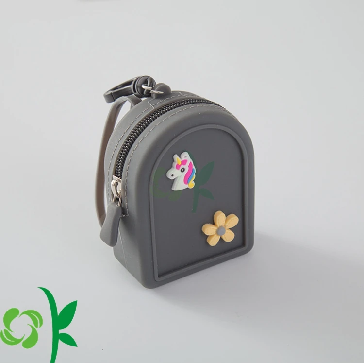 OKSILICONE Coin Purse Wallet Handbag Waterproof for Large Capacity Storage Bag with Zipper Fashion Newest Design Smiley Silicone