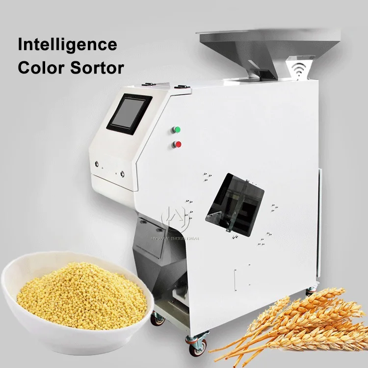 500-1500kg/h coffee beans rice garin color sorting copper aluminum pellets quartz stone ejector valves color sorter machine
