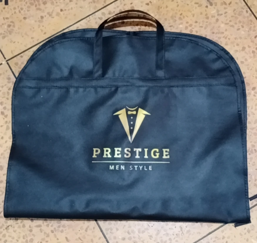 Waterproof Custom Logo Reusable Non Woven Garment Suit Bag with Handle
