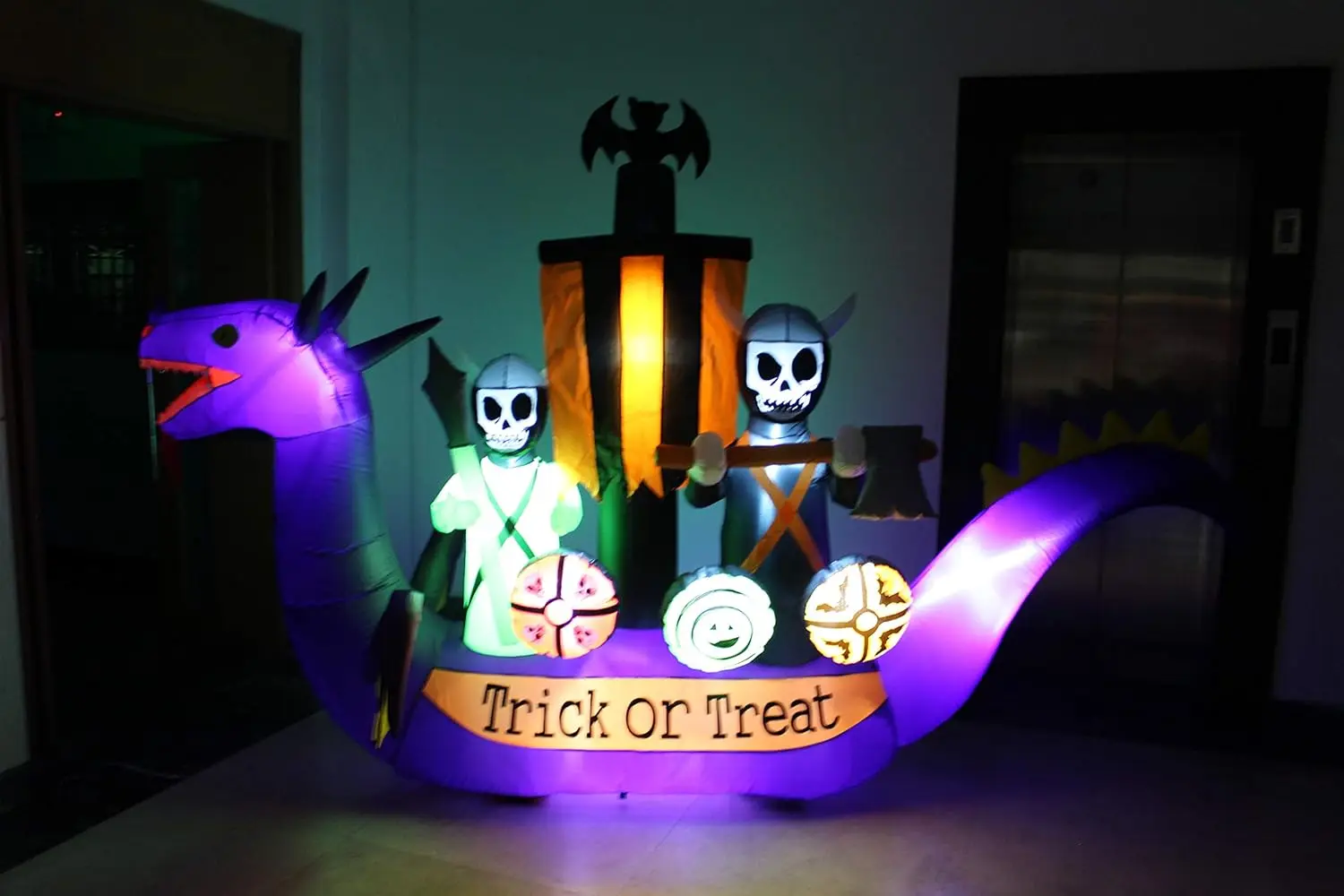 Novel Halloween Party inflatable Dragon Pirate Ship Skeletons Scene Ghosts Outdoor Yard Halloween Inflatable Decorations