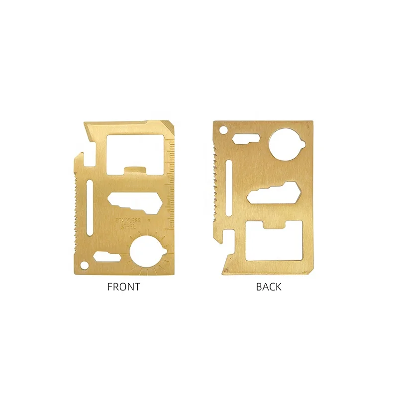 Hot Sales Survival Rescue Emergency Tool EDC Stainless Steel Credit Card Multi Tool