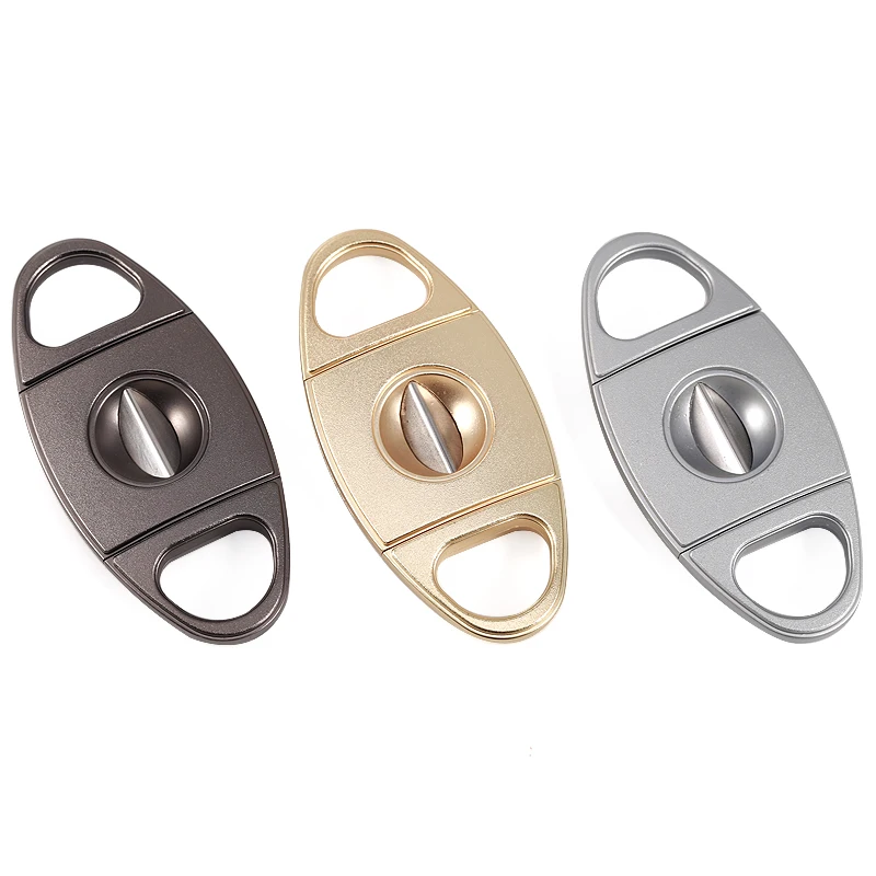 JIFENG JF-TZ242 Simple cigar ashtray and cutter set 2 in 1 metal promotion gift set for cigar accessories