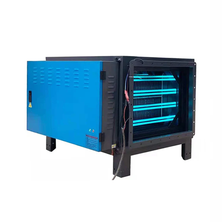 220V 900W 8000CMH ESP+UV electrostatic precipitator filter Gas Disposal Machinery for kitchen hotel restaurant factory