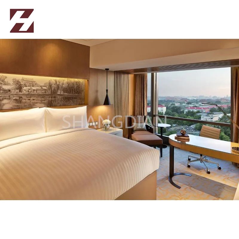 Foshan Customization Hotel Furniture Double-Bed Room 5 Star Hotel Suite