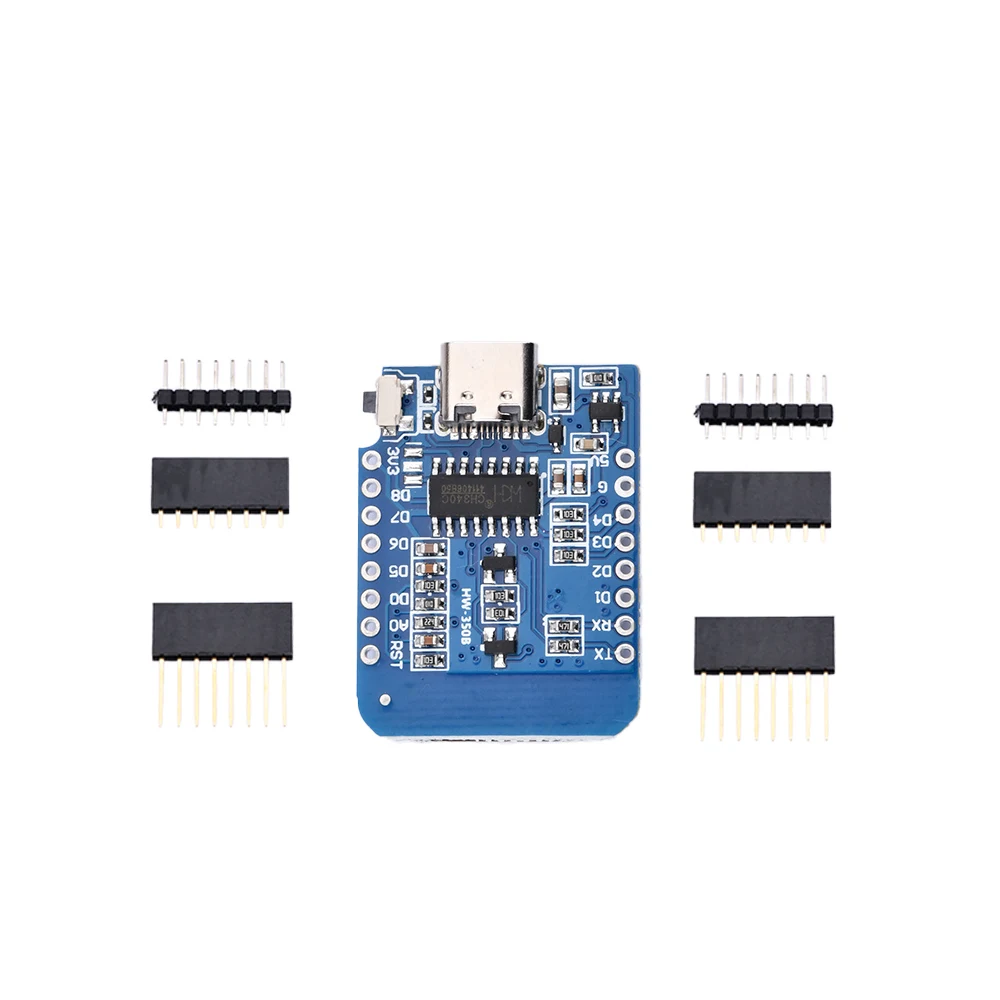 ESP8266 ESP-12 ESP-12F CH340G CH340 Micro USB TYPE-C WeMos D1 Mini WIFI Development Board 3.3V With Pins