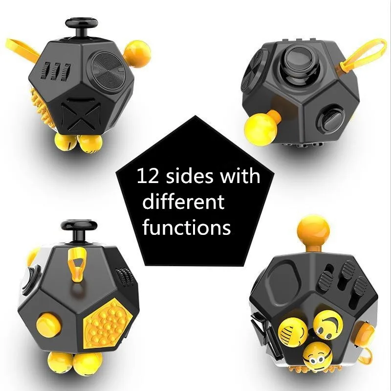 2021 hot selling 12 sides fidget toy for anti stress EDC toys hand sensory fidget toy