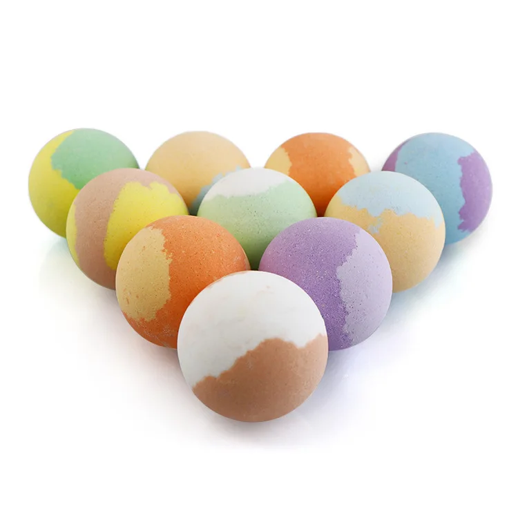 Customized Natural Essential Oil Bath Bombs Bath Fizzies Relaxing Home Spa Bubble Bath Salt Balls
