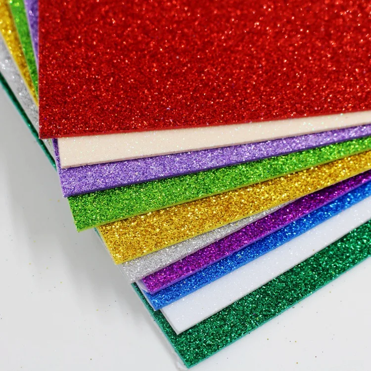 Manufacturers wholesale self adhesive Glitter EVA Foam Sheet