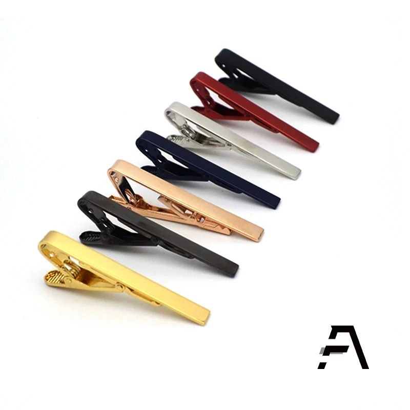 Оптовая продажа простой зажим для галстука с чистым рисунком