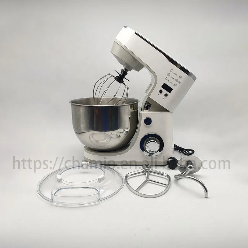 1000W Stand Dough Mixer with 5L Stainless Steel Bowl 6-Speed Tilt-Head Electric Bread Dough Kneader