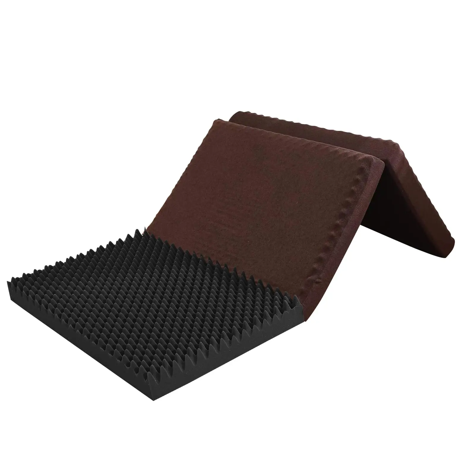 Japan Hot Sale Tri-Fold High-Resilience Foam Mattress, Extra Thick with Egg Crate Foam ODM/OEM Feasible Portable Mattress